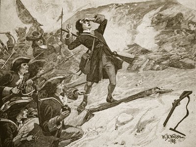 The assault of Athlone, illustration from 